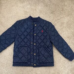 Polo by Ralph Lauren Navy Quilted Kids Puffer Jacket